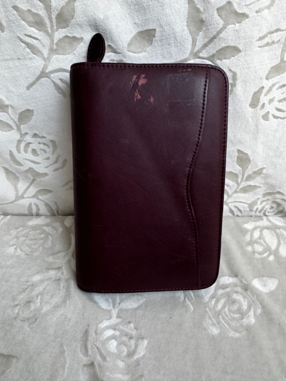 Vintage 1994 Day-Timer Leather Zip Planner Organizer With Inserts 6-Ring Binder - Picture 2 of 10